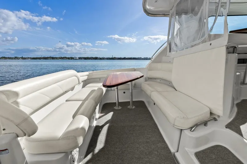 Slide: The Image of 2007 Tiara Yachts 4300 Sovran - Aft Deck Seating - 11