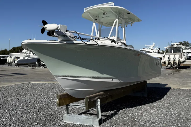 Slide: The Image of 2017 Sea Hunt Triton 225 boat on display, featuring sleek design and modern equipment. - 3