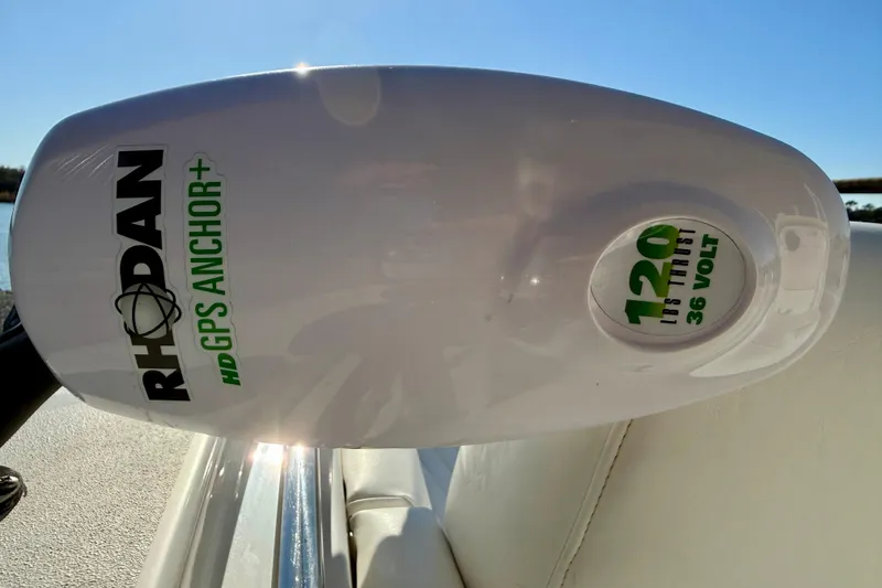 Slide: The Image of Rhodan HD GPS Anchor on 2017 Sea Hunt Triton 225 boat, 120 lbs thrust, 36 volt. - 9