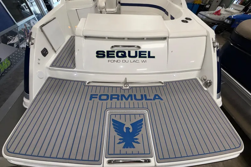 Slide: The Image of 2007 Formula 280 Bowrider boat with custom "Sequel" branding, Fond du Lac, WI. - 38