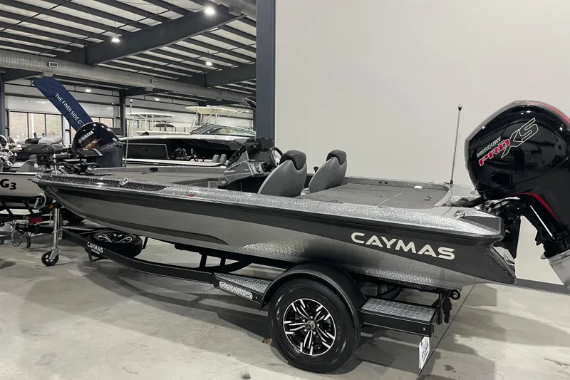 The Image of 2023 Caymas CX 18 S boat with Mercury Pro XS engine in showroom. - 1