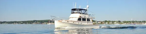 Slide: The Image of Jarvis Newman 38 Flybridge Cruiser 1984 - 7
