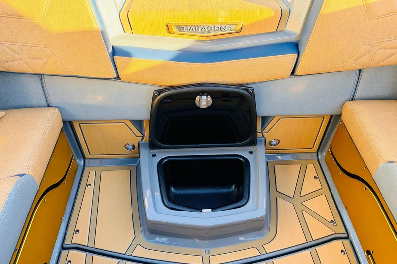 Slide: The Image of 2026 Nautique Super Air Nautique G25 Paragon interior storage compartment, featuring sleek design and premium materials. - 60