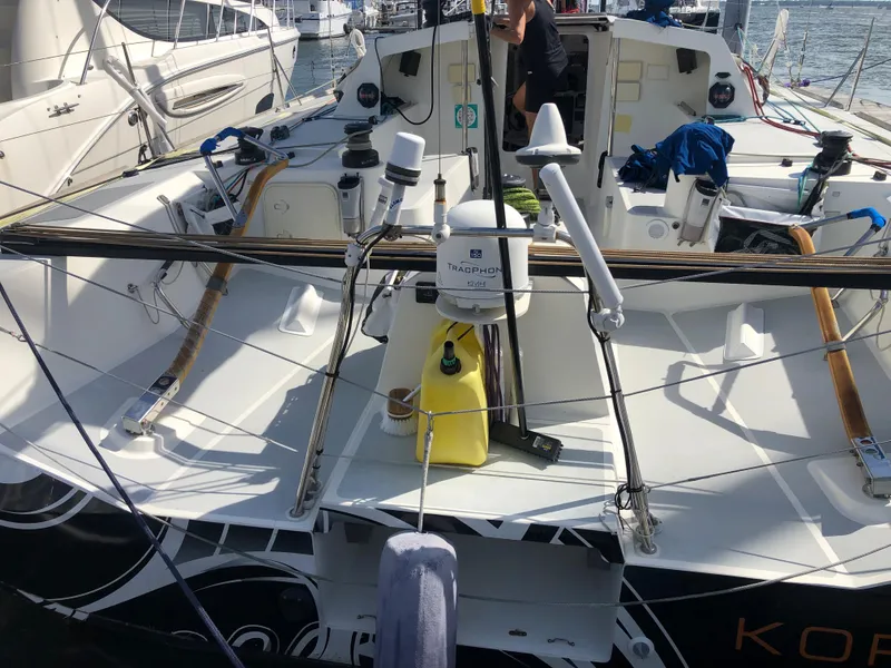 Slide: The Image of 2007 Akilaria MK1 Class 40 yacht docked in harbor. - 4