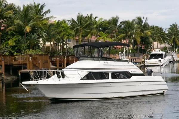 Slide: The Image of Wellcraft Triumph Bridgedeck Sedan 34 1991 - 4