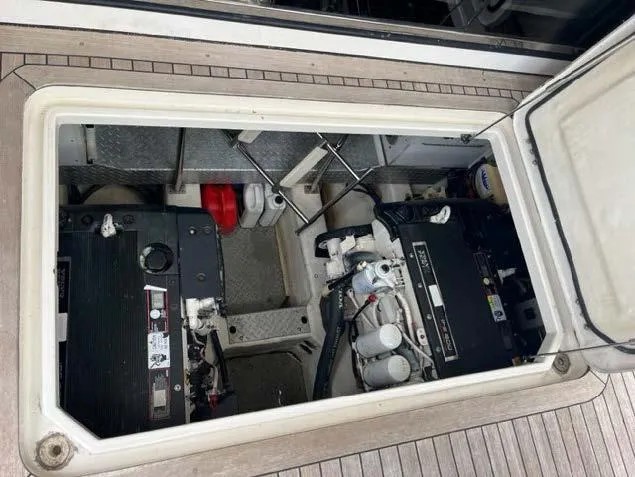 Slide: The Image of Engine compartment of a 2008 Marquis 40 SC yacht. - 31