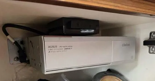 Slide: The Image of Clarion DCZ625 audio system in a 2008 Marquis 40 SC boat. - 46