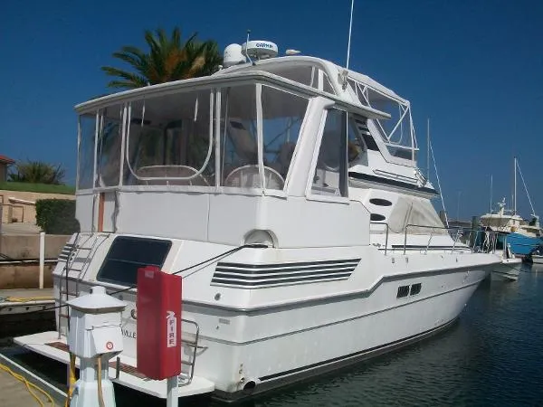 Slide: The Image of Sea Ray 440 Aft Cabin 1989 - 0