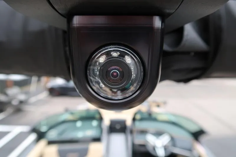 Slide: The Image of Close-up of a 2025 MasterCraft XT22 boat camera system. - 31