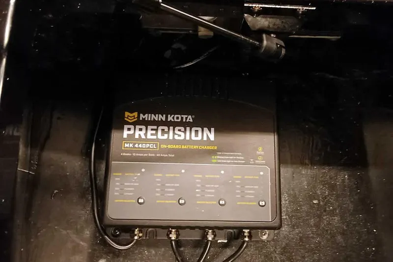 Slide: The Image of Minn Kota Precision MK 440PCL on-board battery charger in Ranger 620xFS Pro 2026. - 31