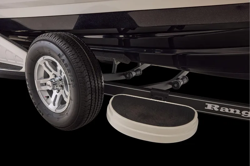 Slide: The Image of Manufacturer Provided Image: 2026 Ranger 620xFS Pro trailer with tire and step detail. - 38