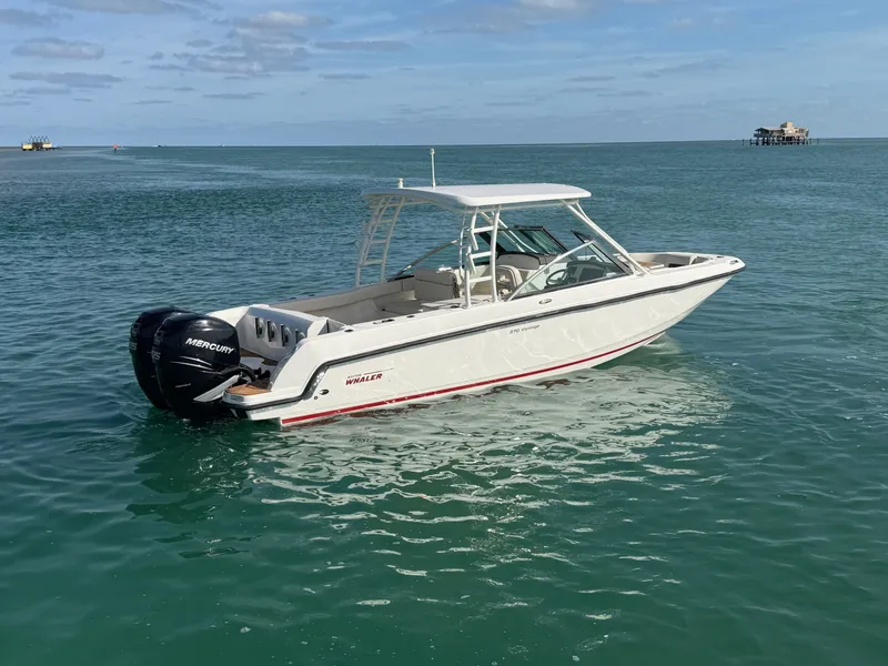 Slide: The Image of 2016 Boston Whaler 270 Vantage on calm waters. - 3