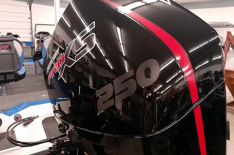 Slide: The Image of 2026 Ranger 620FS Cup-Equipped boat with Mercury Pro XS 250 engine. - 9