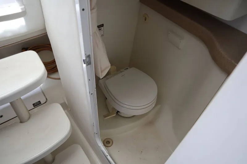 Slide: The Image of Bathroom in 2007 Pro-Line 32 Express boat. - 14