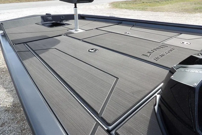 Slide: The Image of 2026 Lund 1975 Renegade boat deck with sleek design and modern features. - 14