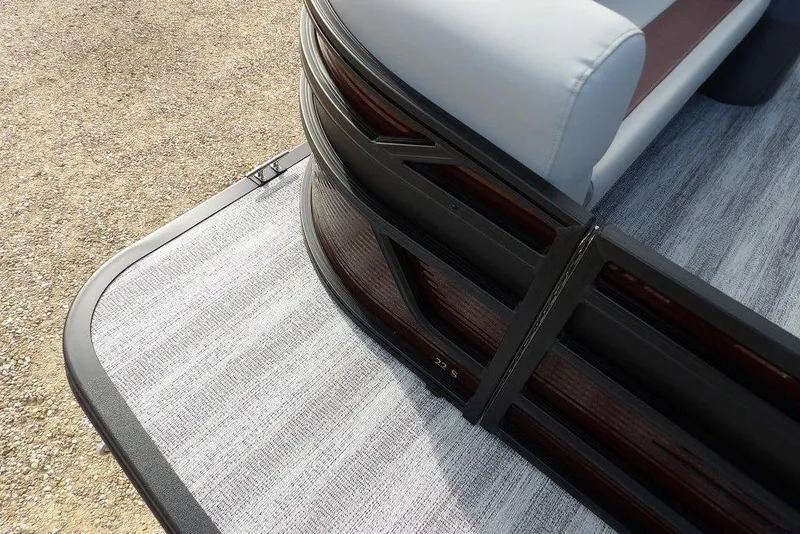 Slide: The Image of Rear view of 2026 Bennington S 22 SSR pontoon boat with outboard motor. - 7