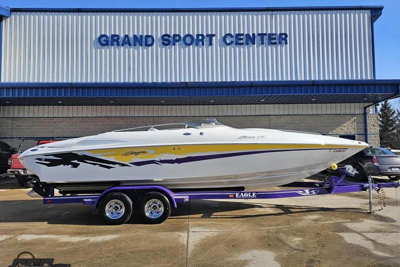 The Image of 2003 Baja 275 Boss speedboat on trailer at Grand Sport Center. - 1