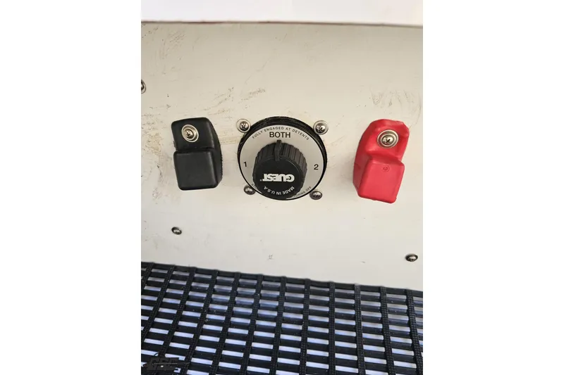 Slide: The Image of Battery switch panel on a 2003 Baja 275 Boss boat. - 95