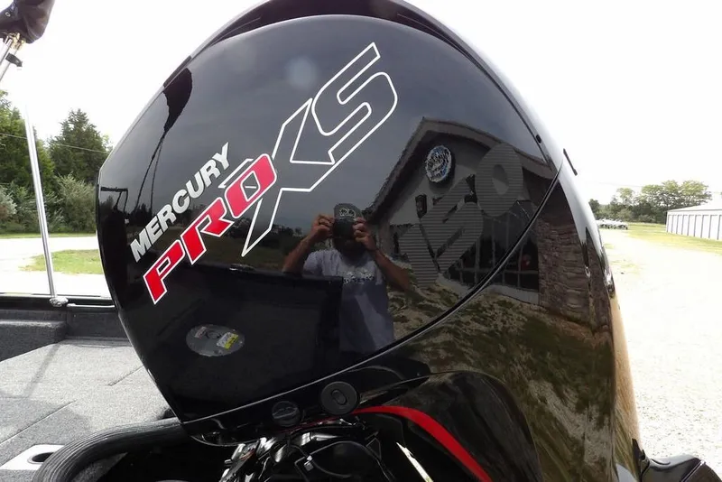 Slide: The Image of 2025 Crestliner 1850 Fish Hawk Tiller with Mercury Pro XS outboard engine. - 53