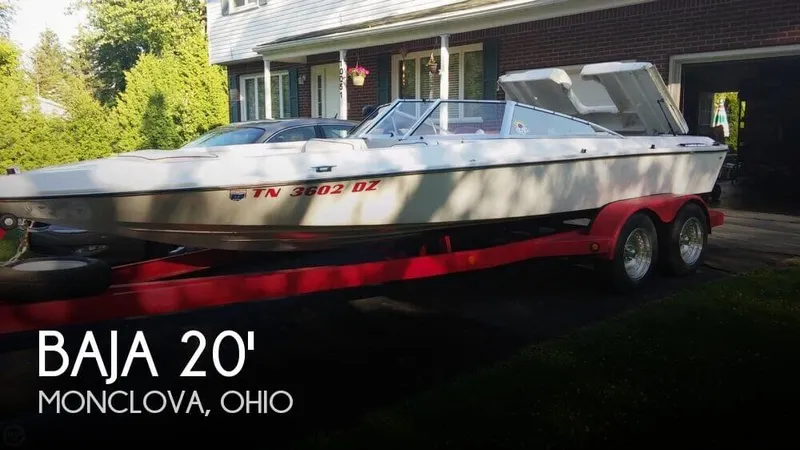 Slide: The Image of Baja 20 Open Bow Jet Boat 1984 - 0