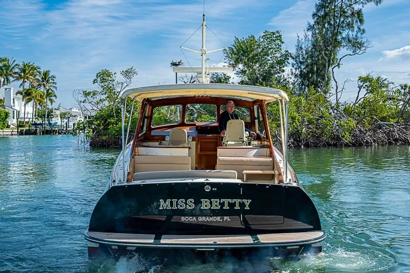 Slide: The Image of Hinckley Talaria 40 yacht "Miss Betty" cruising in scenic Boca Grande, Florida waters. - 2