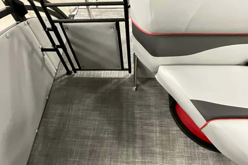 Slide: The Image of Interior of 2026 JC NEPTOON SPORT 21TT boat with modern seating and flooring. - 16
