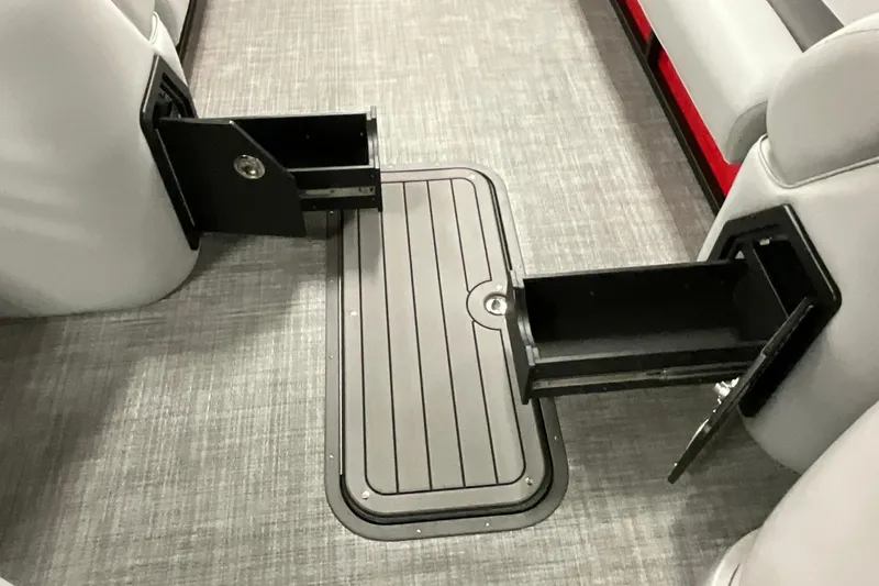 Slide: The Image of Interior of 2026 JC NEPTOON SPORT 21TT with open storage compartments and sleek flooring. - 17