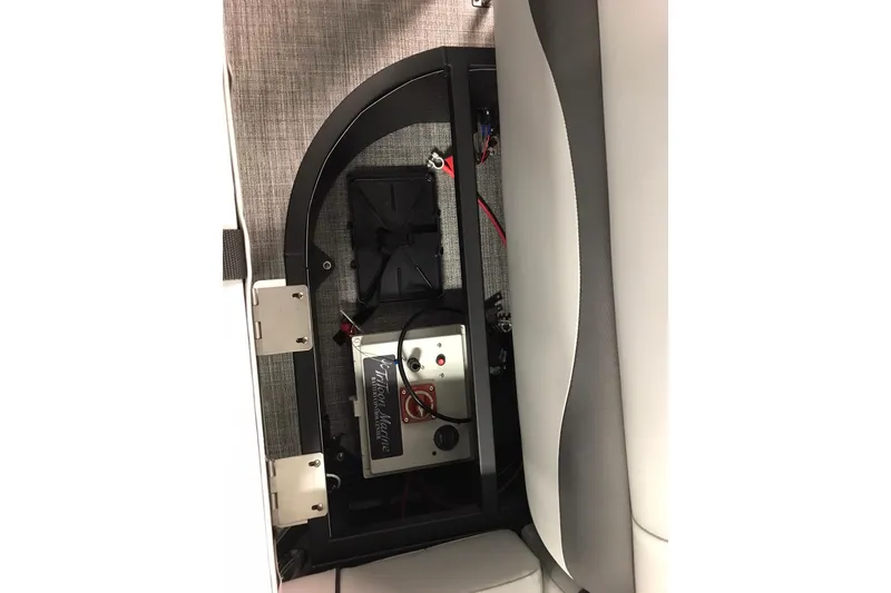 Slide: The Image of Interior view of 2026 JC NEPTOON SPORT 21TT boat, showcasing electrical components. - 32