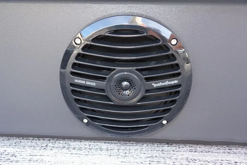 Slide: The Image of Marine-grade speaker on 2026 Bennington S 22 SSR boat. - 31