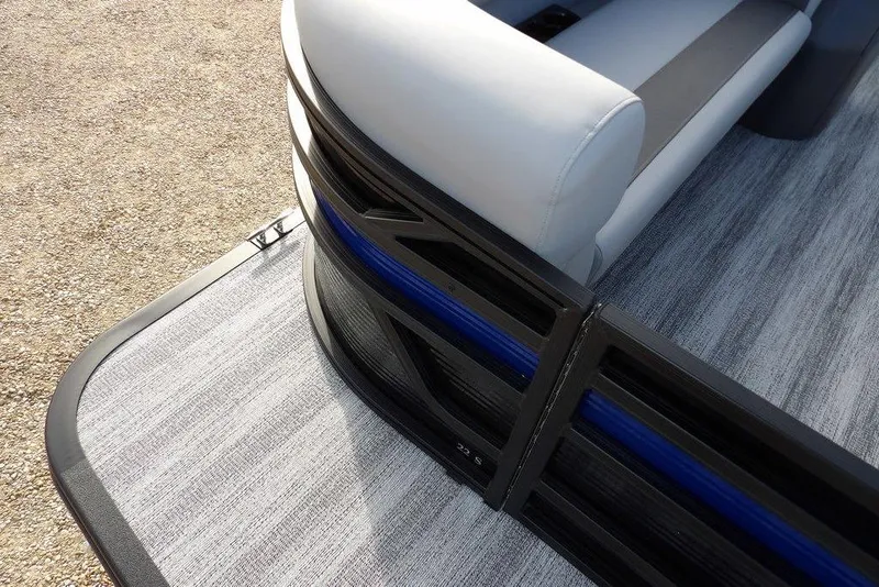Slide: The Image of 2026 Bennington S 22 SSR pontoon boat with sleek seating and modern design. - 4
