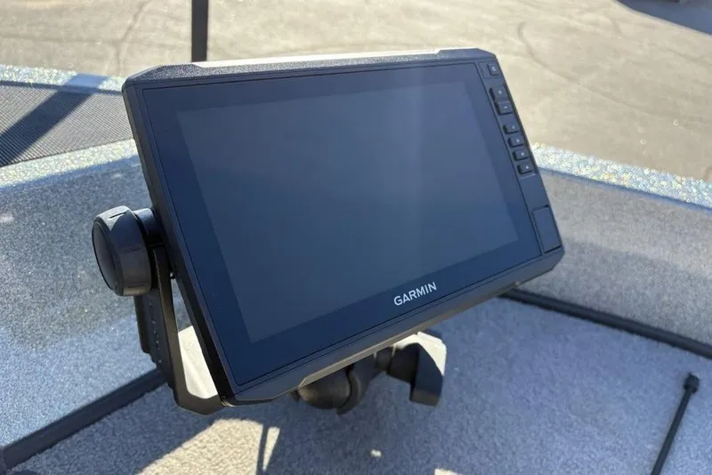 Slide: The Image of Garmin display on 2019 Nitro ZV19 boat dashboard, outdoor setting. - 7