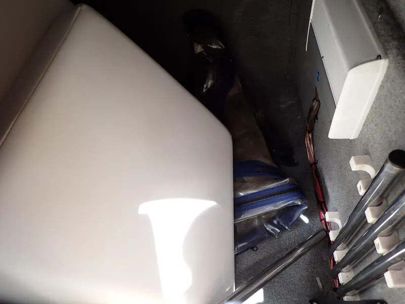 Slide: The Image of Interior view of a 2011 Chaparral 287 SSX boat storage compartment. - 19