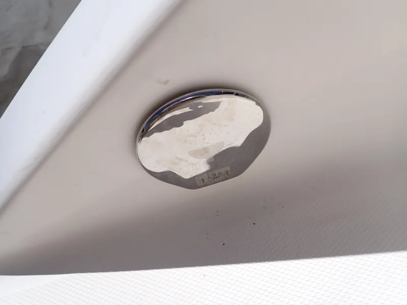 Slide: The Image of Chrome detail on 2011 Chaparral 287 SSX boat exterior. - 26