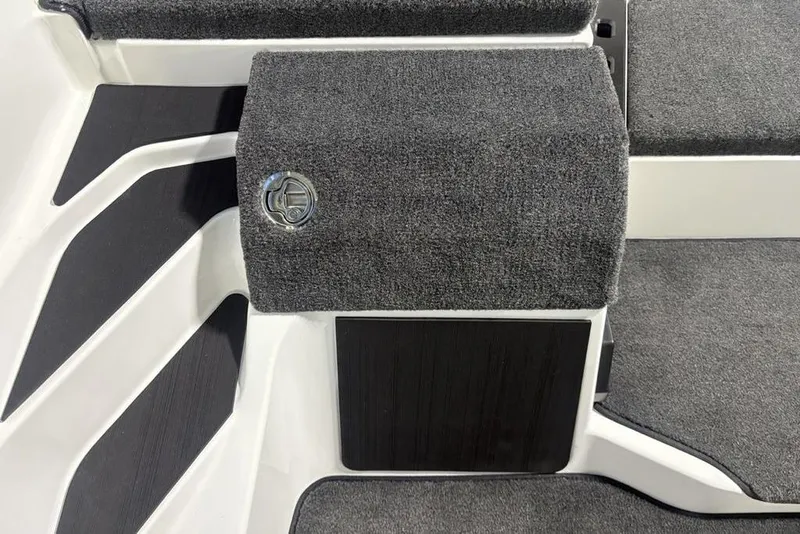 Slide: The Image of Interior of 2026 Skeeter ZXE20 boat with gray carpet and sleek design. - 18