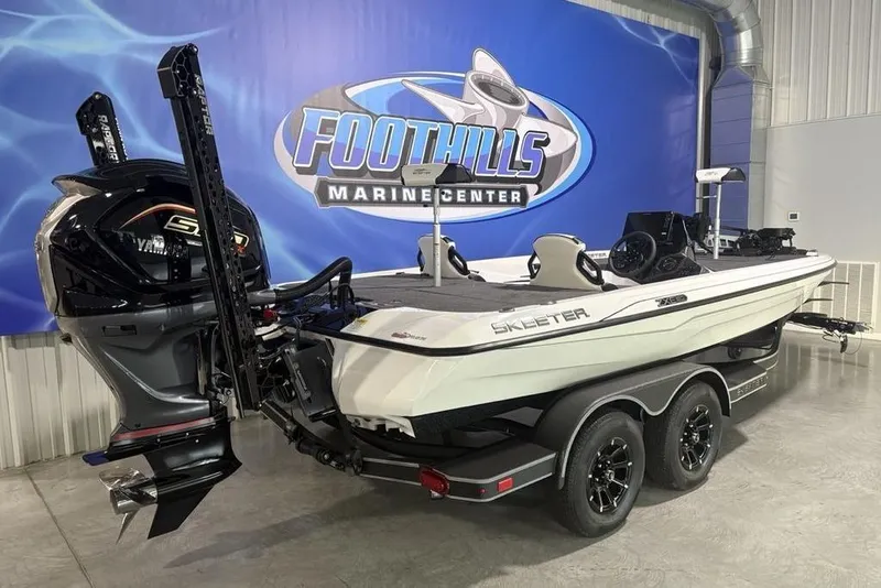 Slide: The Image of 2026 Skeeter ZXE20 boat at Foothills Marine Center showroom. - 7