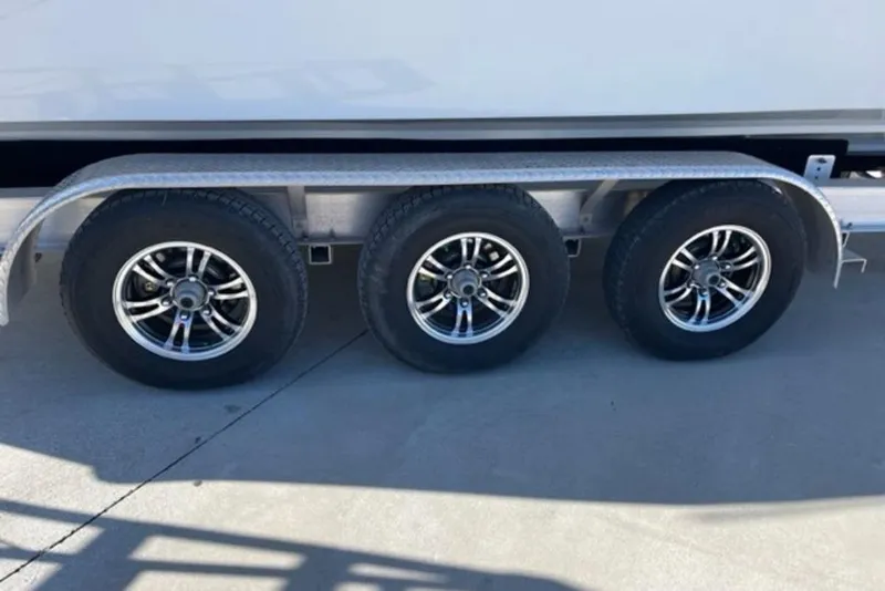 Slide: The Image of Triple axle trailer for 2023 Front Runner 33 Center Console boat. - 20