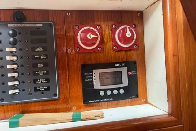 Slide: The Image of Control panel of Fuji 45 MK II Ketch, 1977 model. - 12