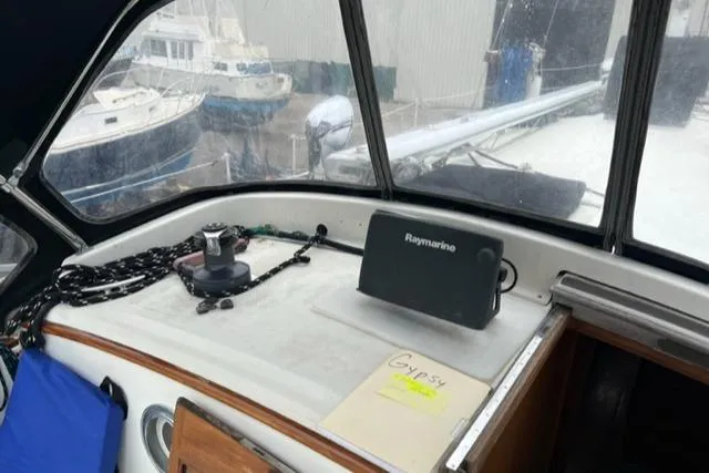 Slide: The Image of Interior view of 1977 Fuji 45 MK II Ketch with navigation system. - 25