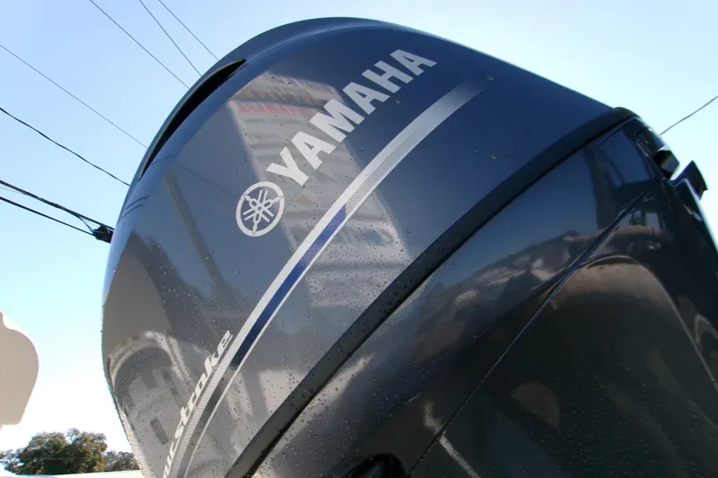 Slide: The Image of Yamaha outboard motor on 2026 Key West 1720 Center Console boat. - 22