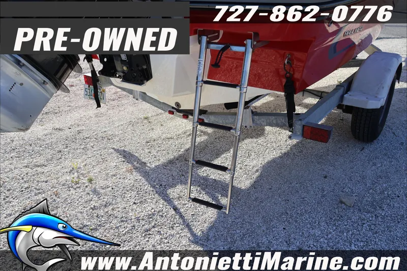 Slide: The Image of Pre-owned 2022 Bayliner VR4 Bowrider OB on trailer, contact Antonietti Marine. - 7