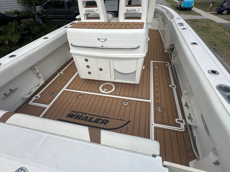 Slide: The Image of Interior of a 2013 Boston Whaler 320 Outrage boat. - 10