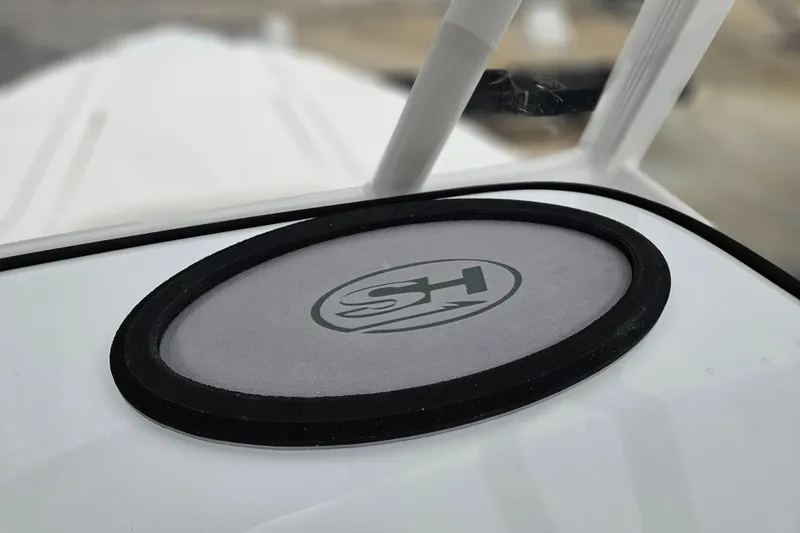 Slide: The Image of 2026 Sea Hunt BX 22 BR boat with SH logo on deck. - 20