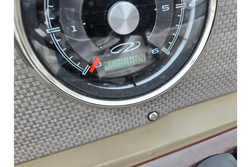 Slide: The Image of Close-up of 2015 Regal 1900 ES Bowrider speedometer with digital display. - 22