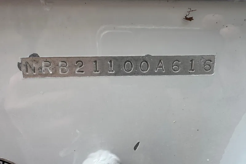 Slide: The Image of Hull identification number on 2016 North River 21' Seahawk boat. - 9