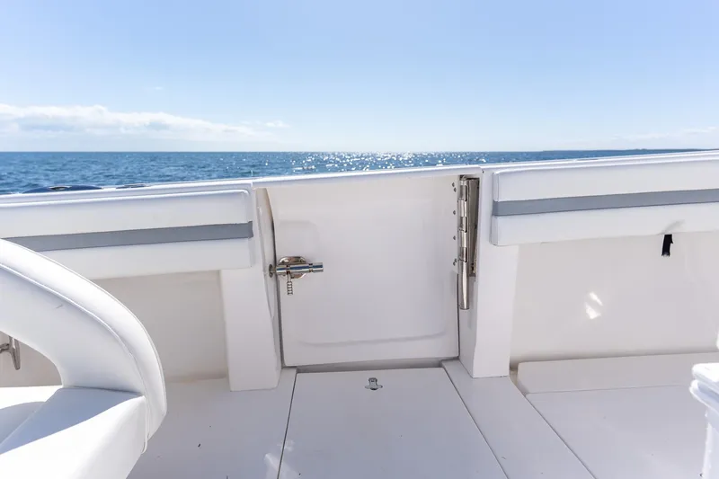 Slide: The Image of 2015 Intrepid 400 Center Console boat deck with ocean view. - 24