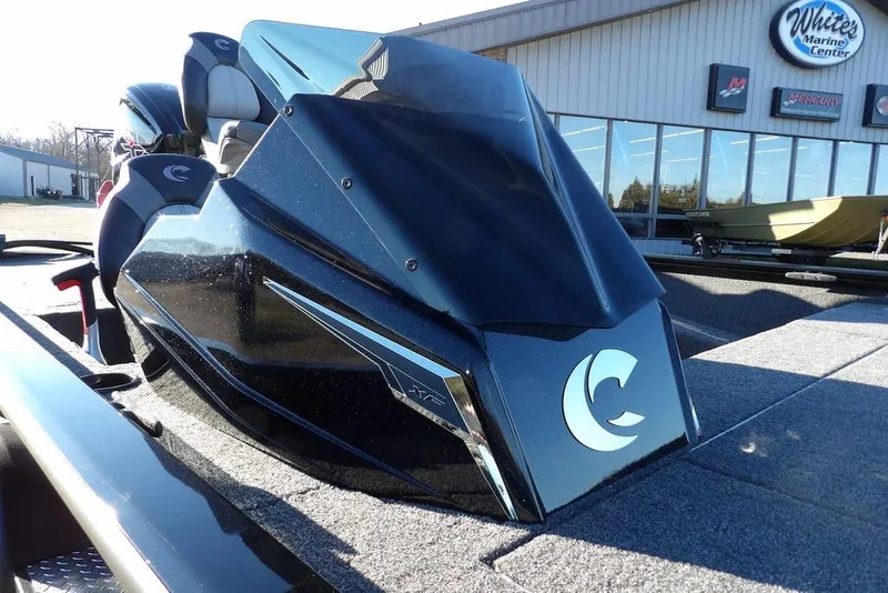 Slide: The Image of 2026 Crestliner XFC 189 boat at White's Marine Center, showcasing sleek design. - 36