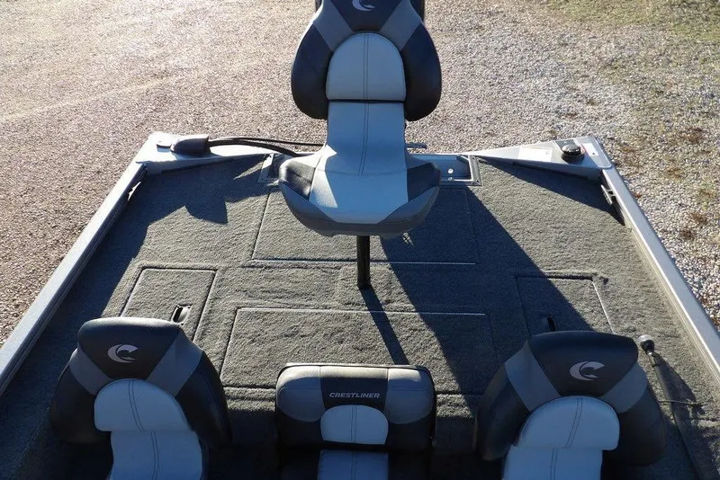 Slide: The Image of Open storage compartment in Crestliner XFC 189 boat, year 2026. - 15