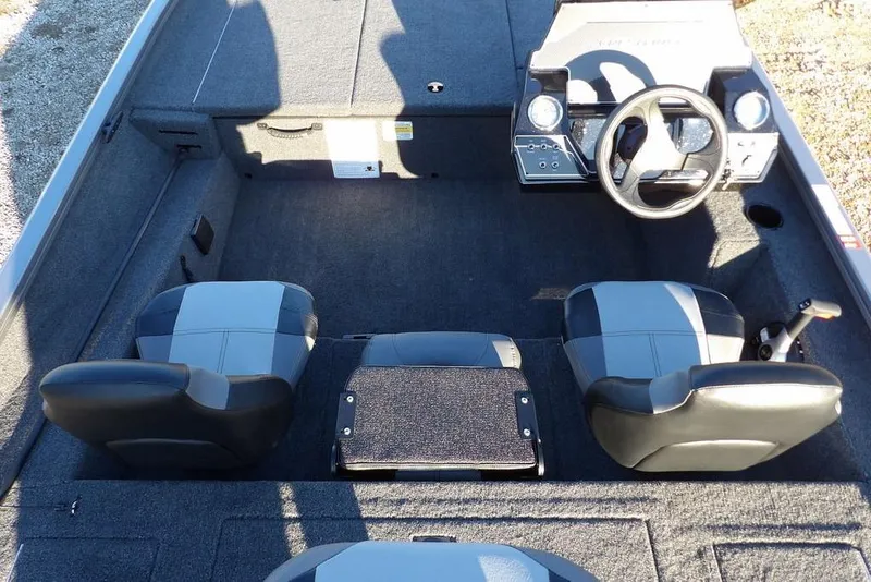 Slide: The Image of Crestliner XFC 189 2026 dashboard with steering wheel and gauges. - 20