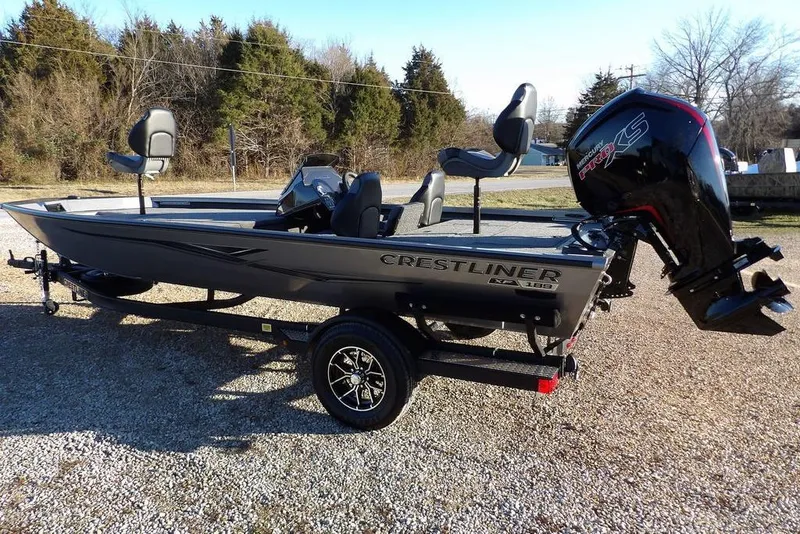 Slide: The Image of Rear view of 2026 Crestliner XFC 189 boat. - 9