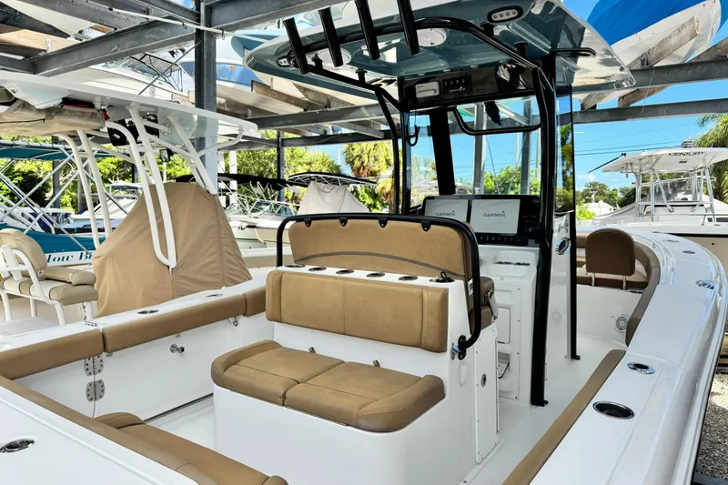 Slide: The Image of 2020 Sea Hunt Gamefish 27 boat with forward seating and modern console. - 6